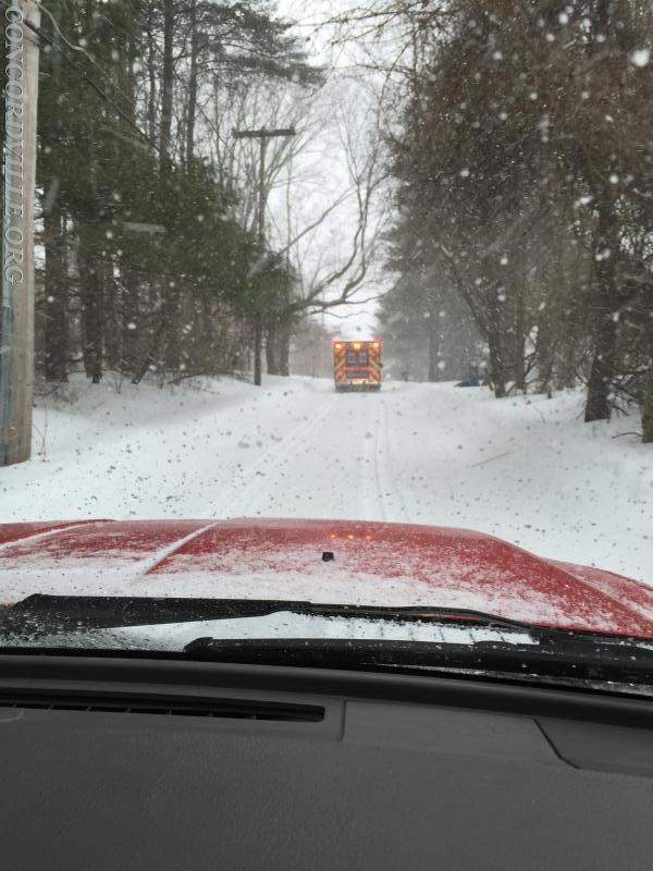 Utility 59 responding to a medical assist during the snow storm - Chadds Ford Twp. - January 2016