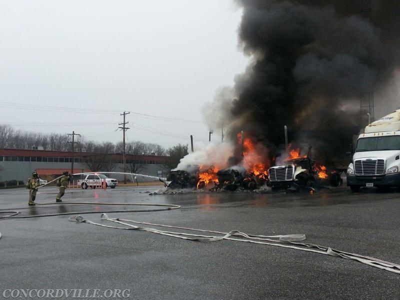 Multiple Vehicle Fire Concord Township - 2/2015