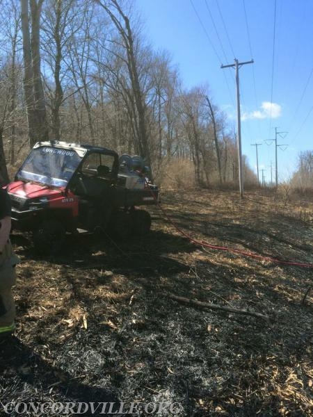 Large Brush Fire Concord Township - April 2015