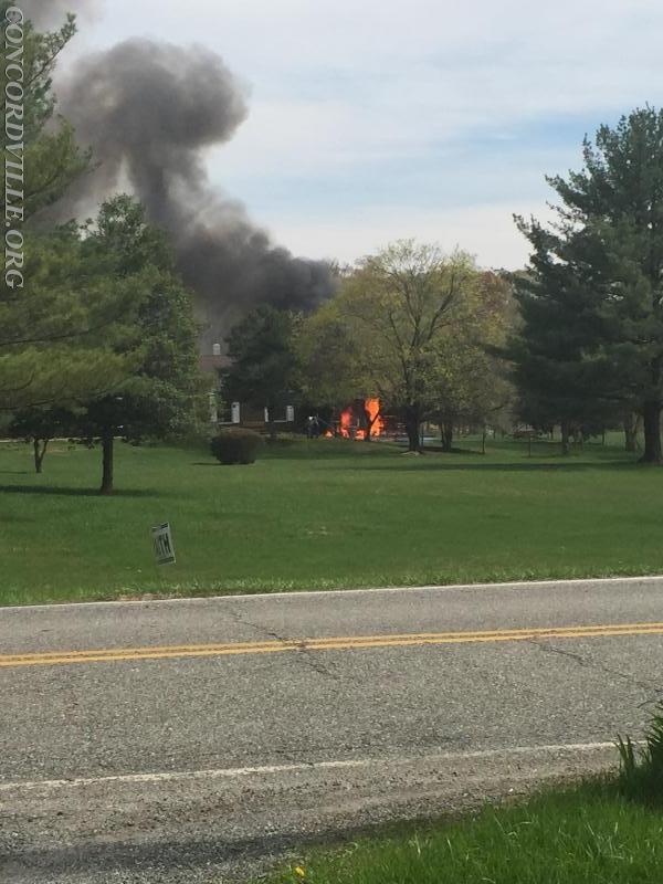 Thornbury Township Barn Fire - April 2015